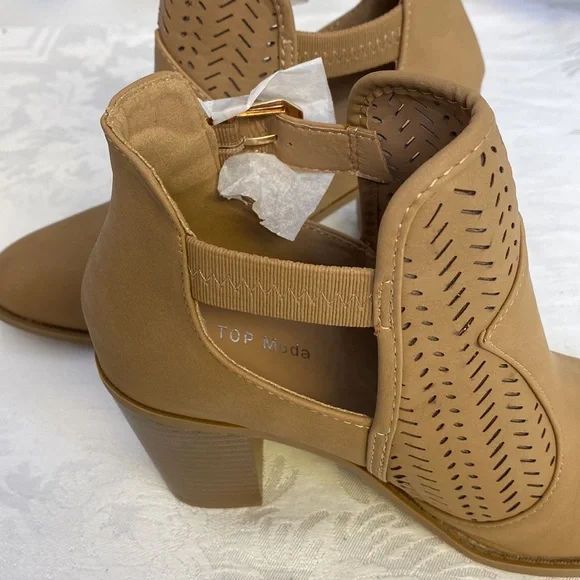 Top Moda Heel Bootie Boots Women's Size 8 - Picture 8 of 9